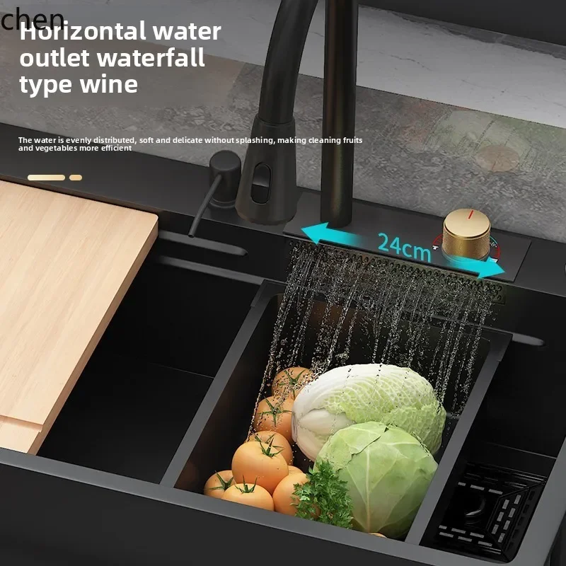 YFY Kitchen Stainless Steel Sink with Bracket Raindance Dishwashing Sink Commercial