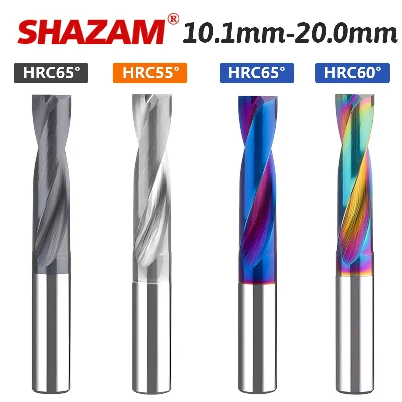 SHAZAM 10.1mm-20mm carburo di tungsteno trapano a fondo piatto utensile CNC gambo dritto 180 gradi per trapano svasato in acciaio/alluminio