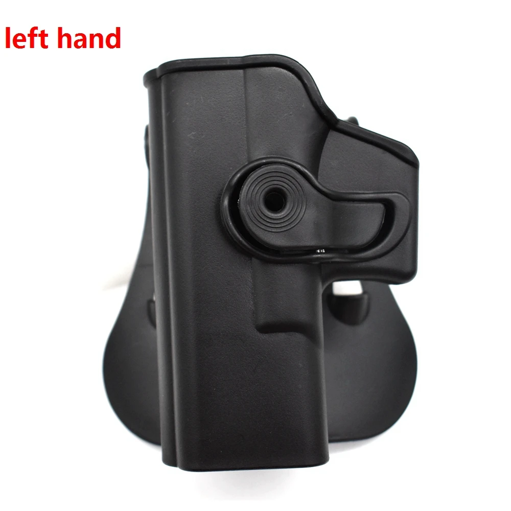 

Tactical Leather Cover Hunting Shooting Gun Cover Glock 17 19 Left Hand Hunting Molle Belt Leather Cover