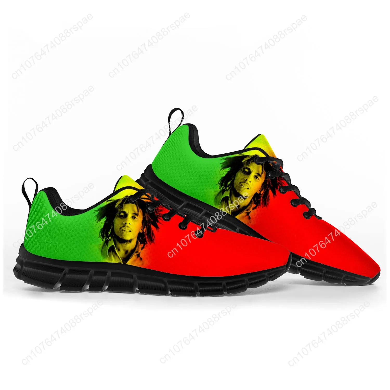 Reggae Rockmusik Star Bob Marley Sportschuhe Herren Damen Teenager Kinder Kinder Turnschuhe benutzer definierte hochwertige Paar Schuhe