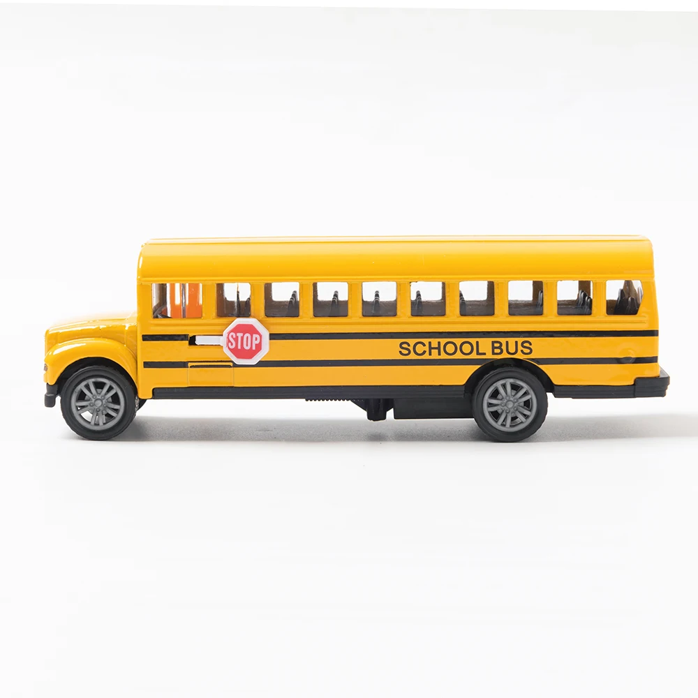 1:70 legierung Hohe Qualität Schule Bus Auto Modell Klassische Pull Zurück Auto Miniatur Fahrzeug Replik Für Sammlung Geschenk für Kinder