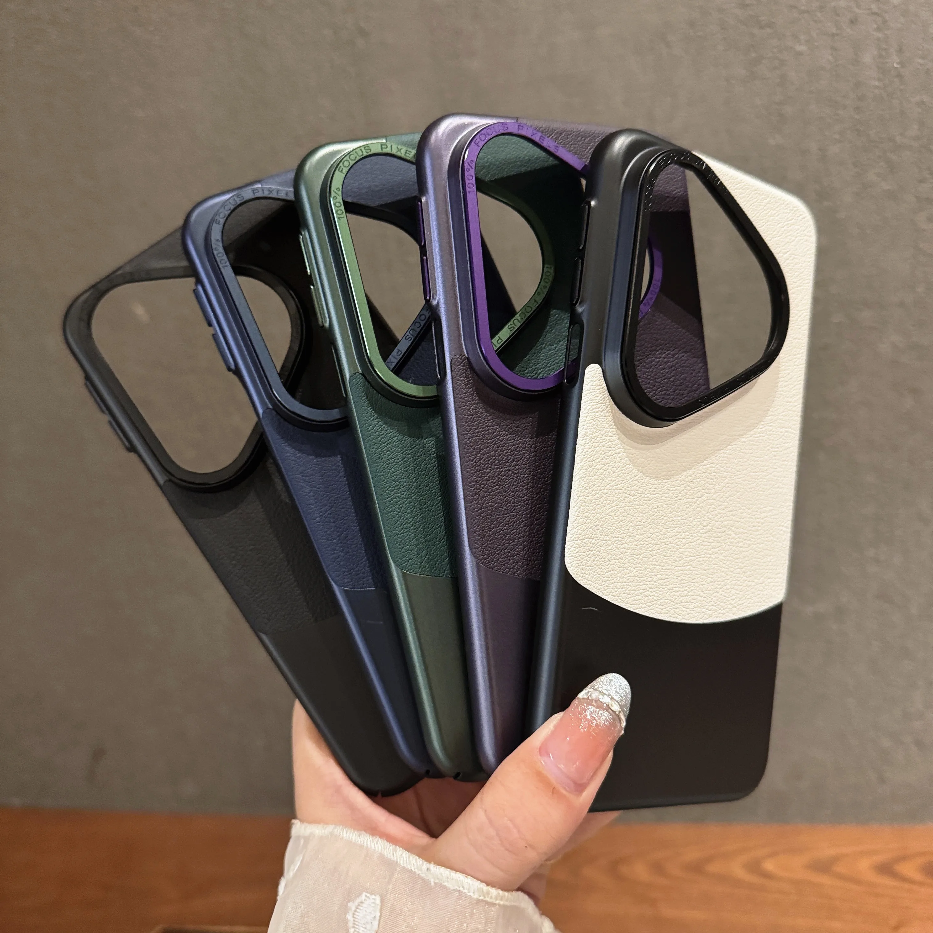

Shockproof Leather Hard Matte Case For Huawei Pura 80 Pro 70 Pro 70Ultra, Anti-Scratch Slim Metal Camera Protection Phone Cover