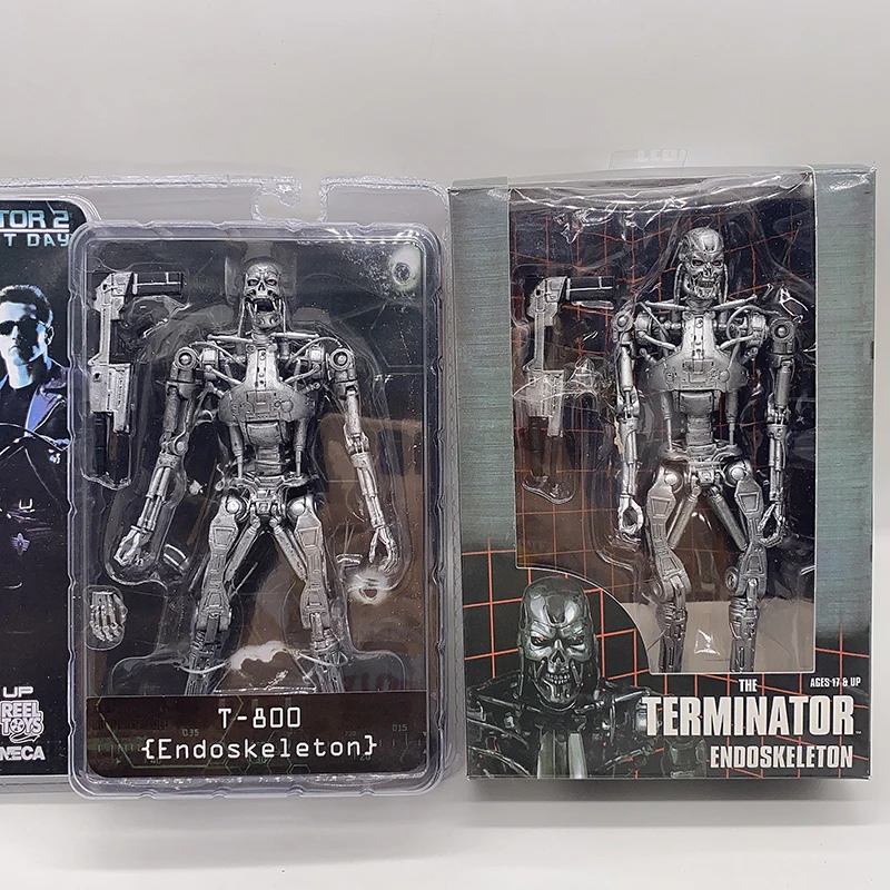 NECA 7inch The Terminator Endoskeleton Arnold Schwarzenegger Terminator T-800 PVC Action Figure Collectible Model Toy Gifts