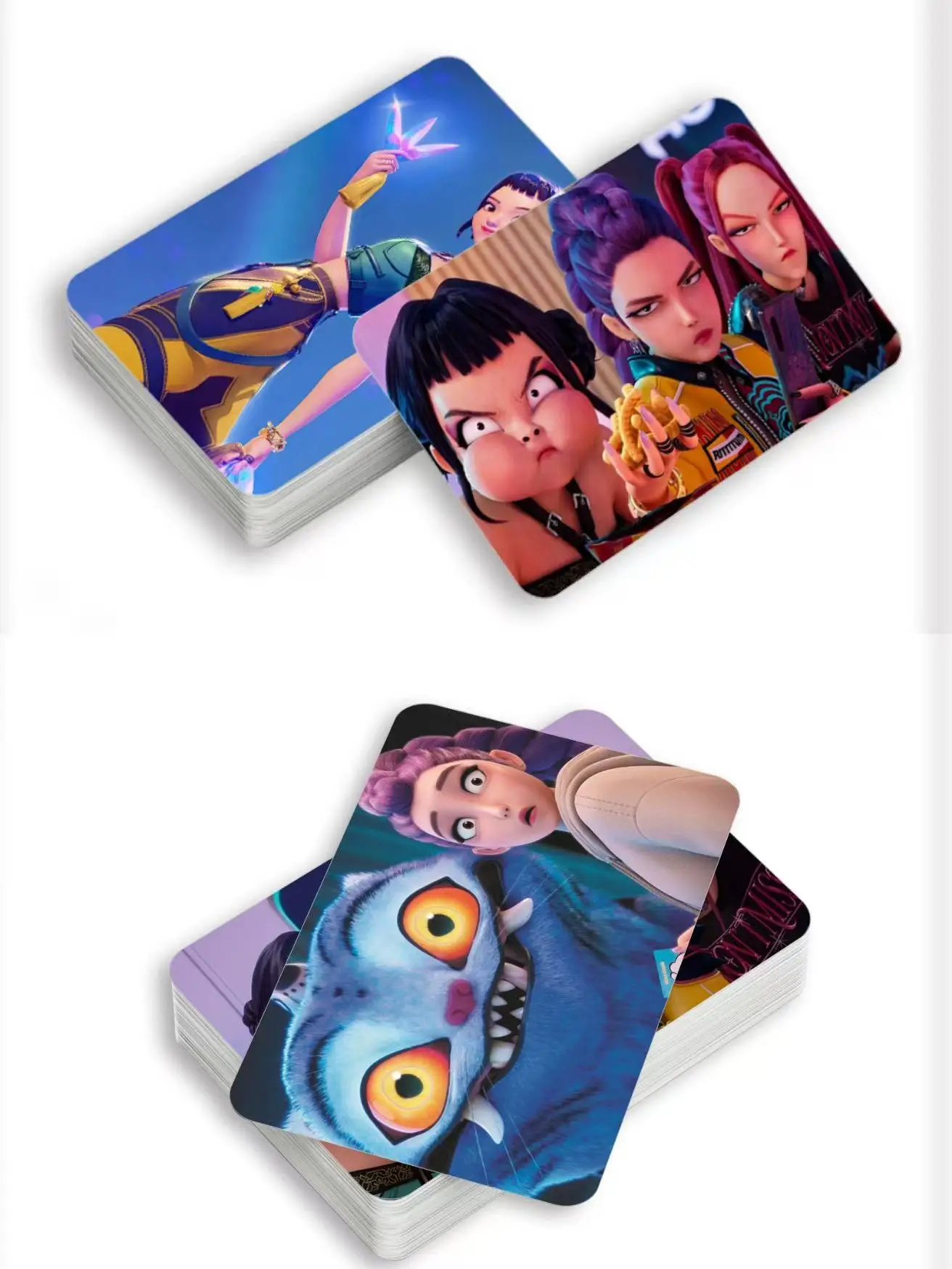 K-pop Devil Hunter, fotos circundantes de anime tarjetas de juego de fiesta para niños o colecciones regalos de cumpleaños Tarjeta