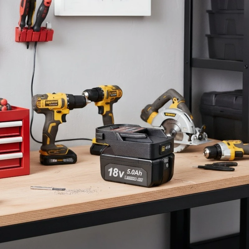 

For Makita/DeWalt/Milwaukee/Bosch/Worx/Black&Decker 18/20V Lithium Batteries Battery Adapter for RIDGID&AEG 18V Battery Tools