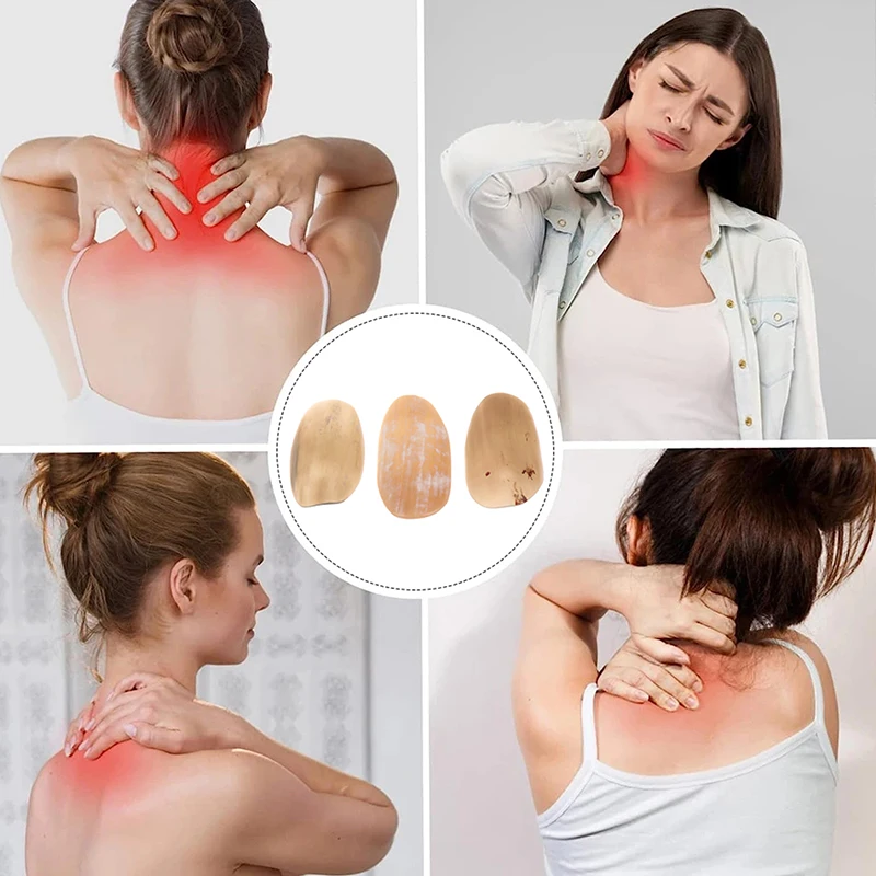 مكشطة أقراص Gua Sha قرن الثور ، مدلك الوجه ، شد الوجه ، كشط الرقبة ، أدوات التدليك التجميلية ، العلاج الطبيعي