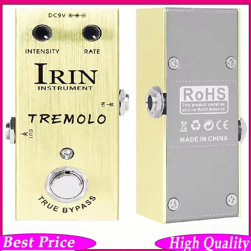 IRIN Tremolo Electric Guitar Effect Pedal to Operate Sound Quality Non Destructive Durable Guitar Pedal Guitar Accessories