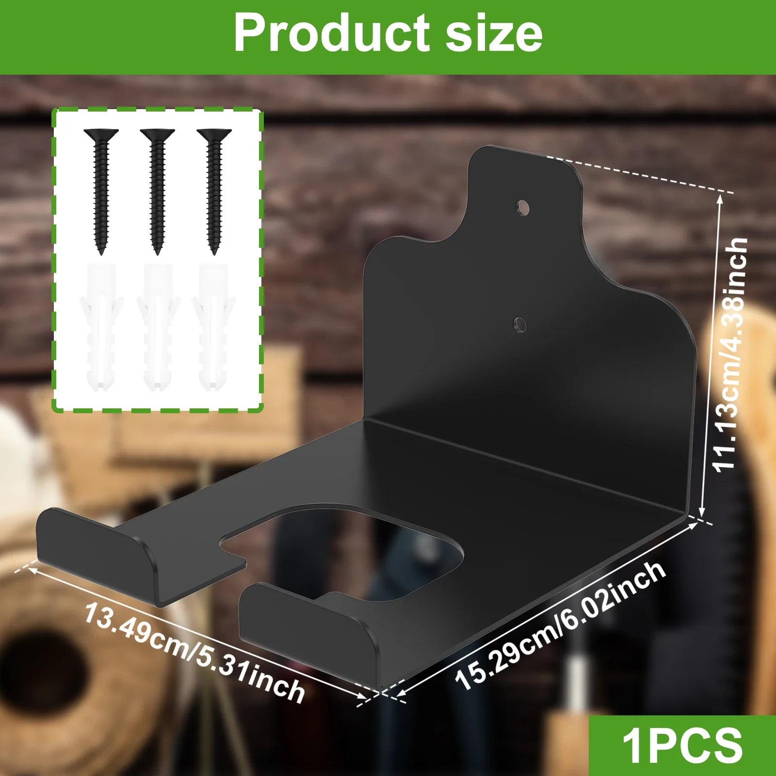 1/2Pcs Garage Tool Hanger Carbon Steel Weed Wacker Holder Wall Mounted Grass Trimmer Rack Rustproof Garage Organizer Weed Trimme