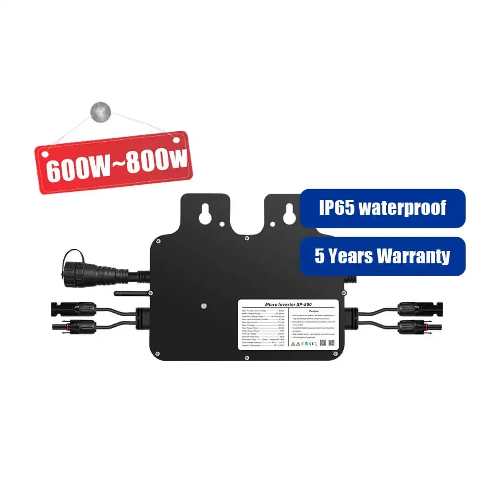 

Micro Inverter 800W Solar System Zero Power Feed VDE IP65 Waterproof On Grid Inverter MPPT Solar Inverter Wifi