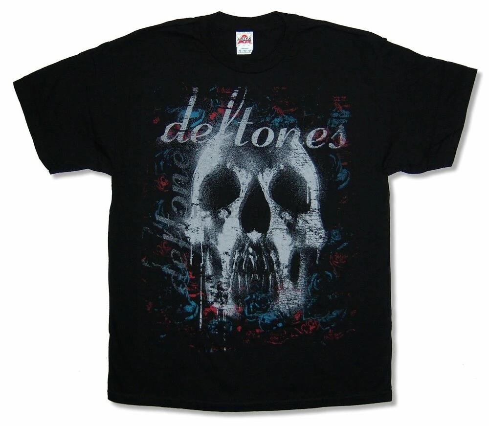 Deftones Skull Black T Shirt New Official Band Merch