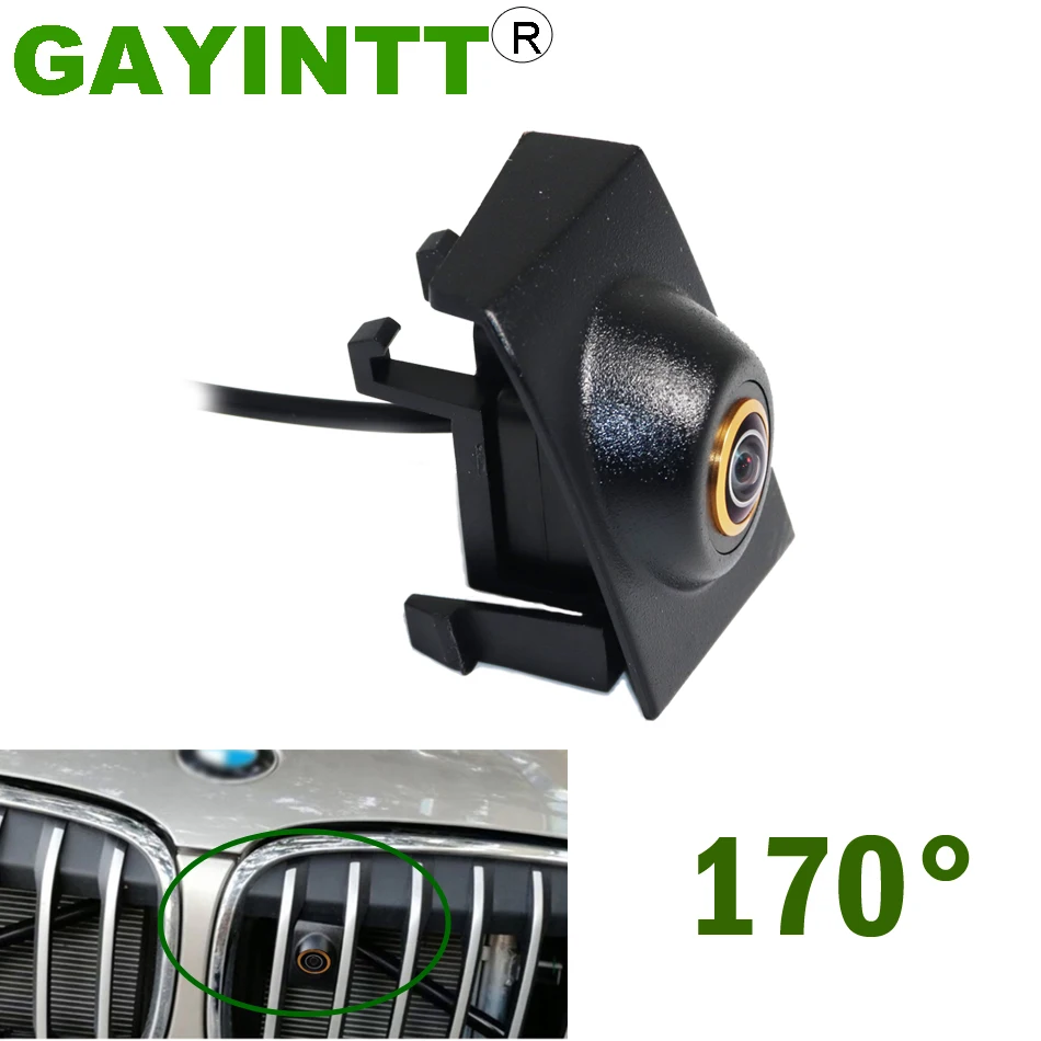 

GAYINTT 170° 720P Night Vision Car Front View Camera For BMW X1 F48 2016 2017 Logo Mark Fisheye Lens HD Camera