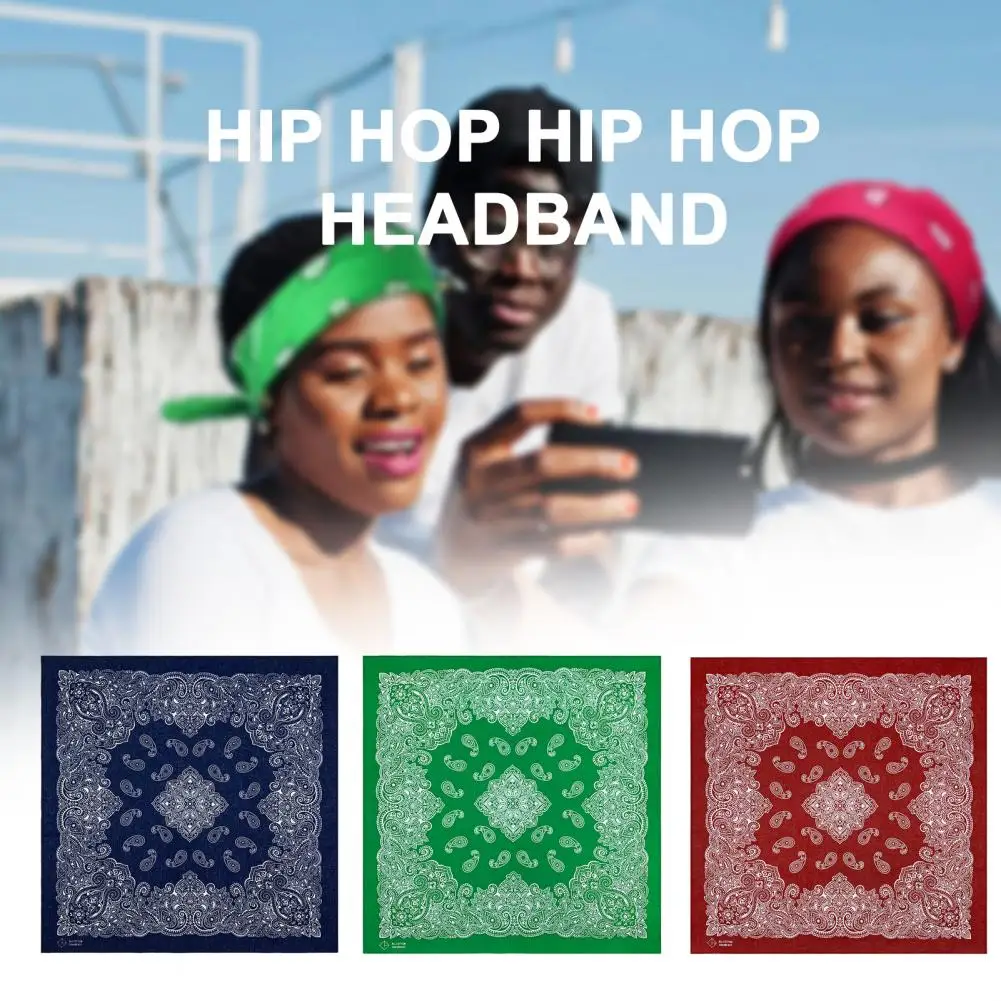 12Pcs/Bag Cotton Head Wrap Man Women Camping Hiking Cycling Headbands Hair Band Wrist Wraps Hair Scarves Quick Drying Bandana