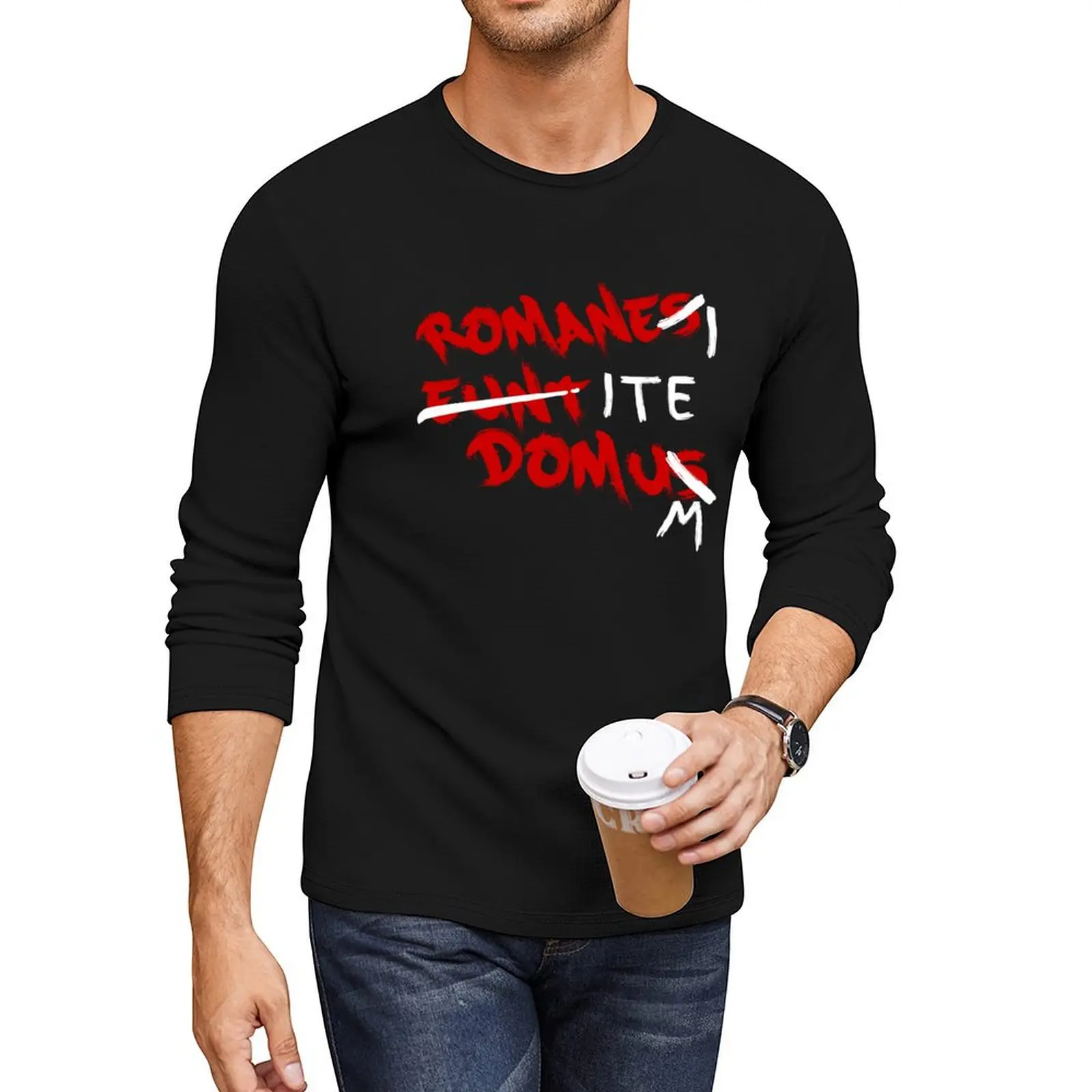 Romanes Eunt Domus - Romans Go Home Long T-Shirt Oversized t-shirt t-shirts man graphic t shirt mens t shirts pack