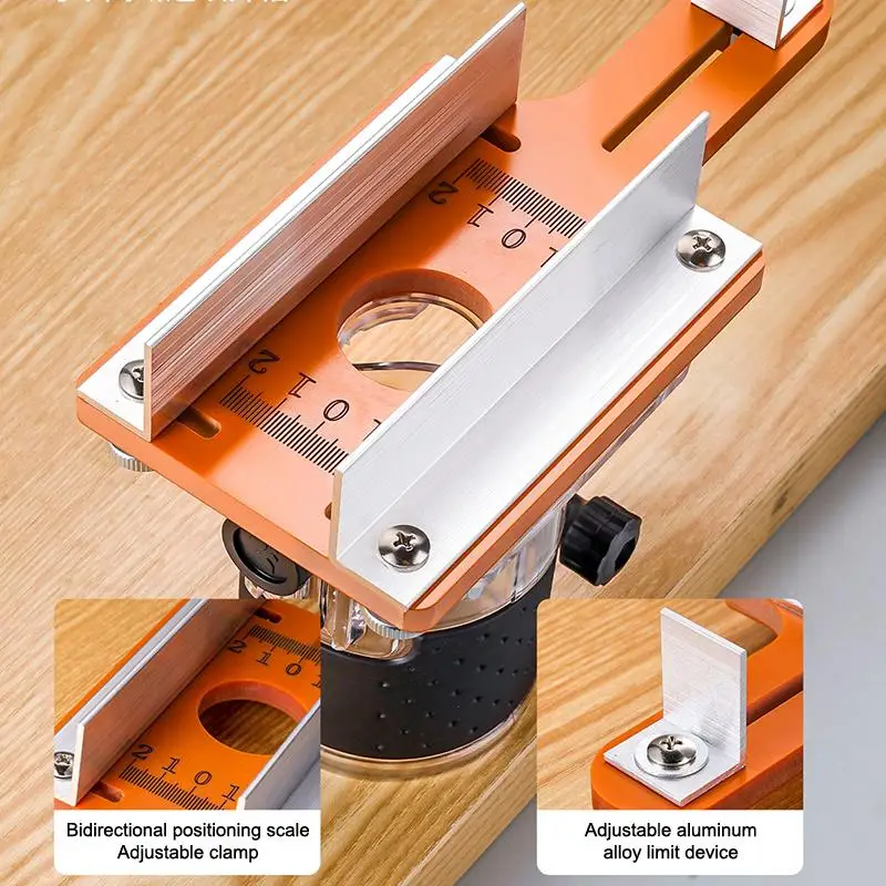 ♥1pc Wood Router Table Insert Plate Woodworking Benches Router Slotting Positioning Bracket Plate Router Table Mounting Plate