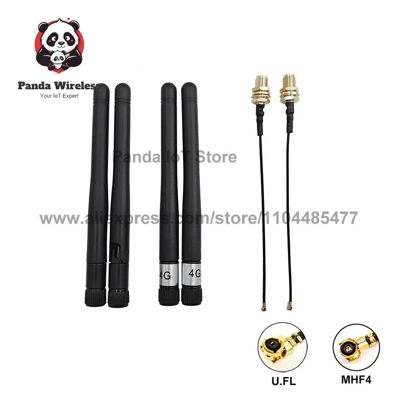 Ready Stock！2Pcs Omni High-Gain 4G Antenna EM-AP4G-1089 3G SMA Male Waterproof Signal Booster for Cellular Router Module