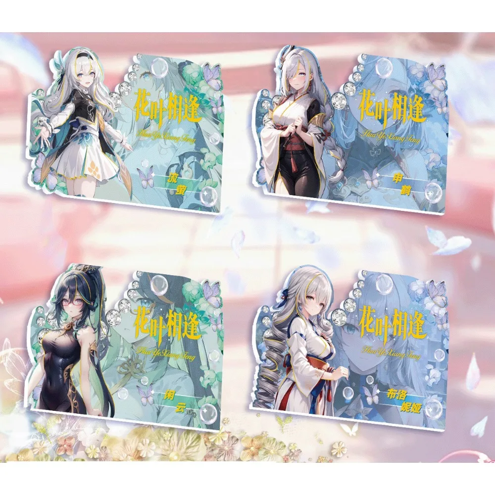 Anime Goddess Story Cards Collection For Children Game Genshin Impact Beautiful Girl Character Periphery Cards Festival Gifts