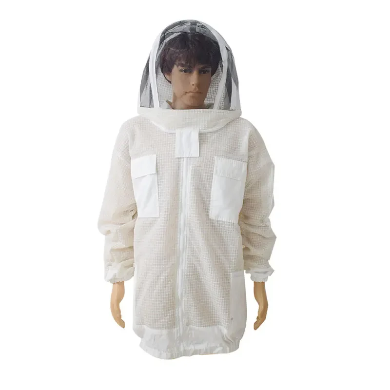 Beekeeping Suit 3 Layer Air-Through Beekeeping Clothing Anti-bee Suit Ventilated Clothing