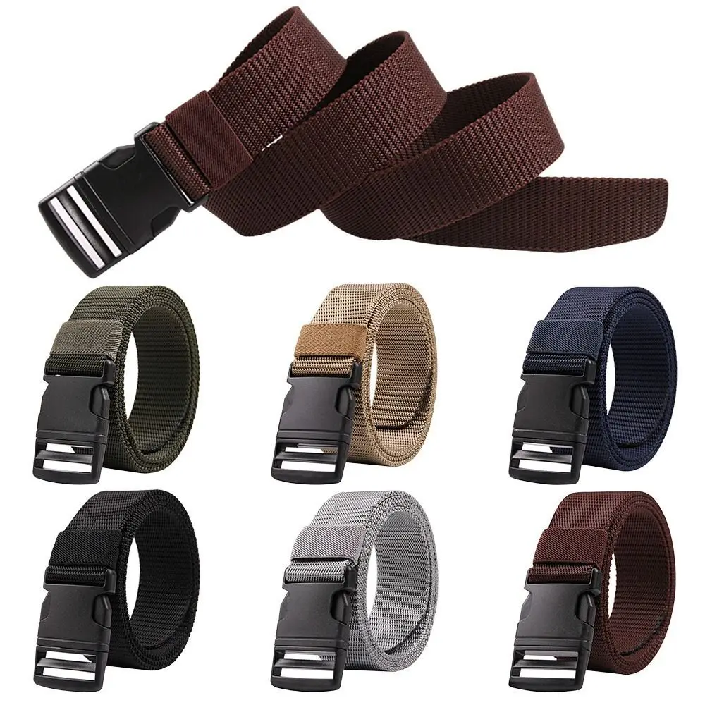 

Quick Release Work Buckle Tactical Men Army Webbing Nylon Military Waist Belt Durable