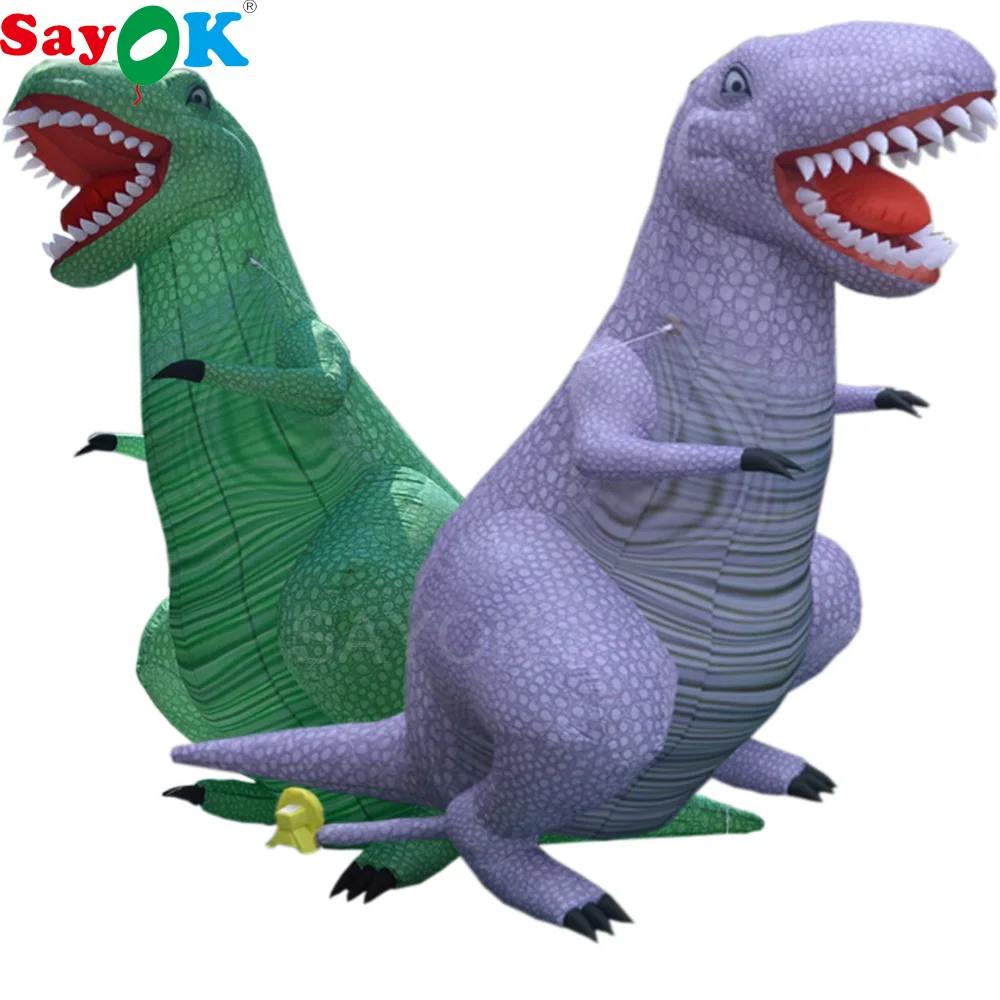 3.5m/5mh Inflatable Dinosaur Decoration Inflatable Cartoon Dinosaur Animal Model For Show Advertising Promotion