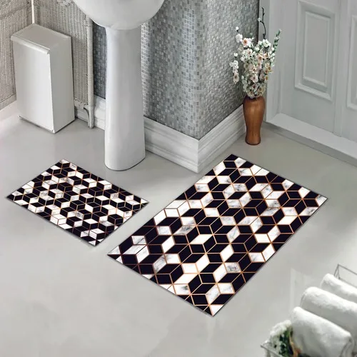 Halıforum Bath Mat Dual Toilet Seat Pad Non-Slip Bottom Bhs-285