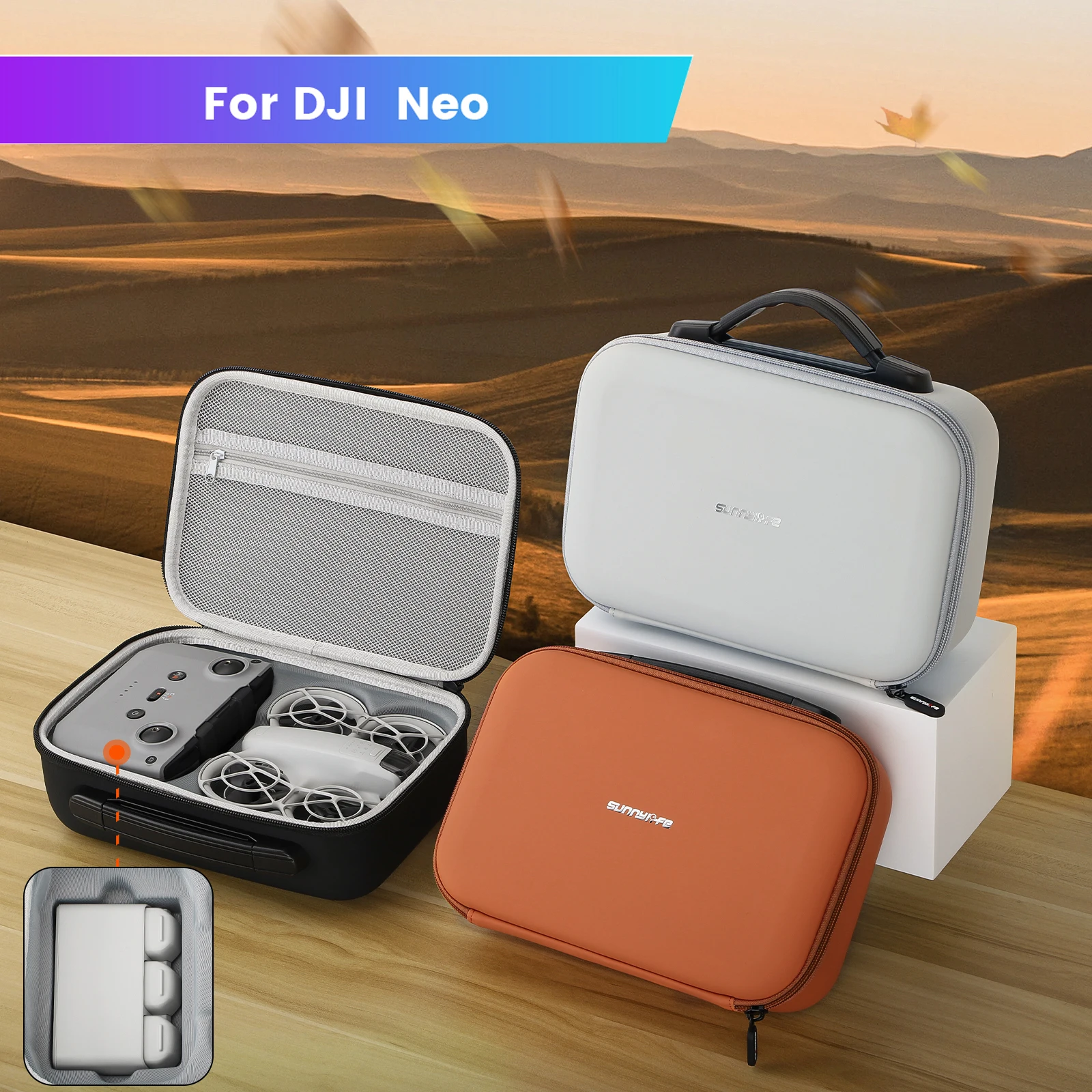 Voor DJI Neo Drone Afstandsbediening Mouw Tas Drone Standalone Tas Draagbare Waterdichte Schokabsorberende Draagtas 2024 Nieuw