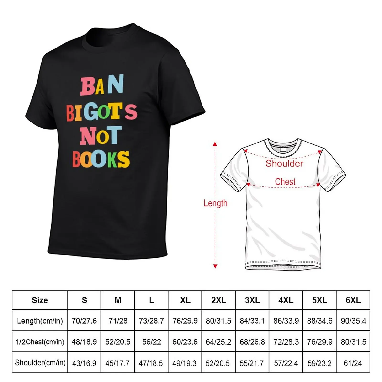 Ban Bigots Not Books, Reader T-Shirt quick drying summer top men t shirts