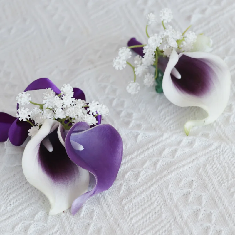 Nieuwe 2023 Kunstmatige Bloemen Boutonnières Corsage Bruidsmeisje Huwelijk Bruiloft Accessoires Boutonnières Voor Mannen