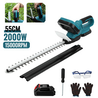 2000W Electric Hedge Trimmer 15000RPM Lawn Mower Garden Landscaping Hedge Pruner Trimmer Tool For Makita 18V Battery Pin