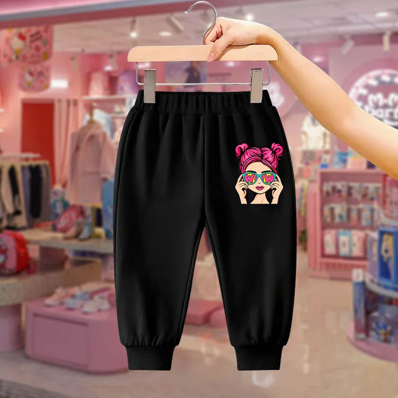 New ldren's Pants Boys and Girls Spring and Autumn Sweatpants Fashion Pants Baby All Wear Casual Pants Loose Sweatpants Trend