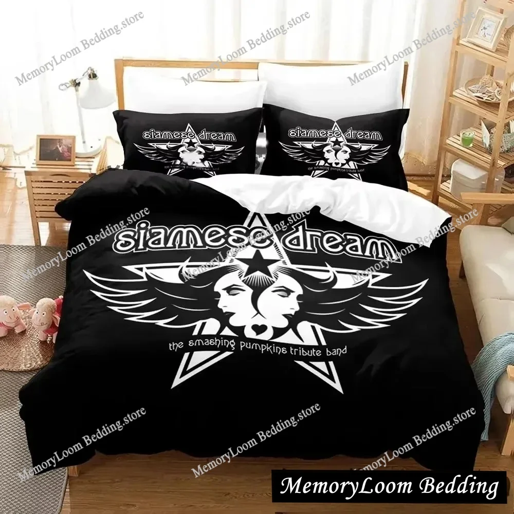 

3D Print The Smashing Pumpkins Bedding Set Boys Girls Twin Queen King Size Duvet Cover Pillowcase Bed boys Adult