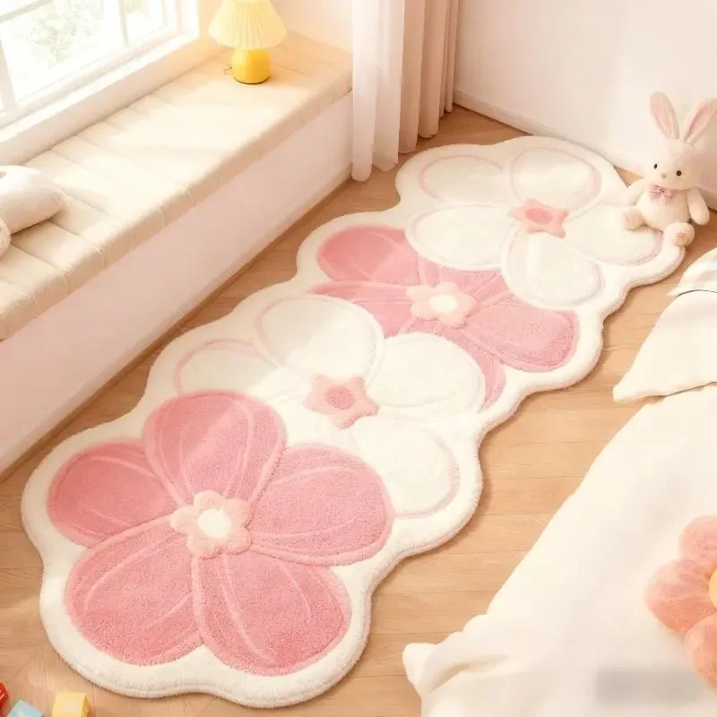 VIKAMA – tapis coréen de style crème, tapis de chevet pour salon, doux et confortable, décoration de la maison