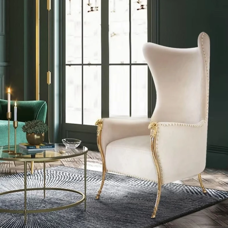 

White Fabric Velvet Target Corner Sofa Hotel Living Room Sofa Furniture Reclining Chairs Living Room Dining Chairs