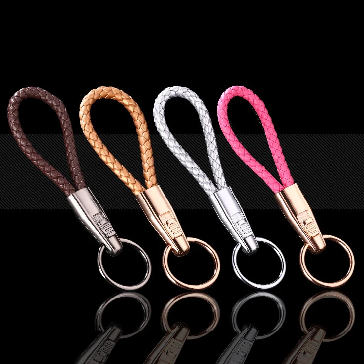 Jobon Trendy Keychain Braided Rope Car Key Chain Men Women Luxury for Key Ring Holder Bag Pendant Couple Xmas Gifts for Jewelry