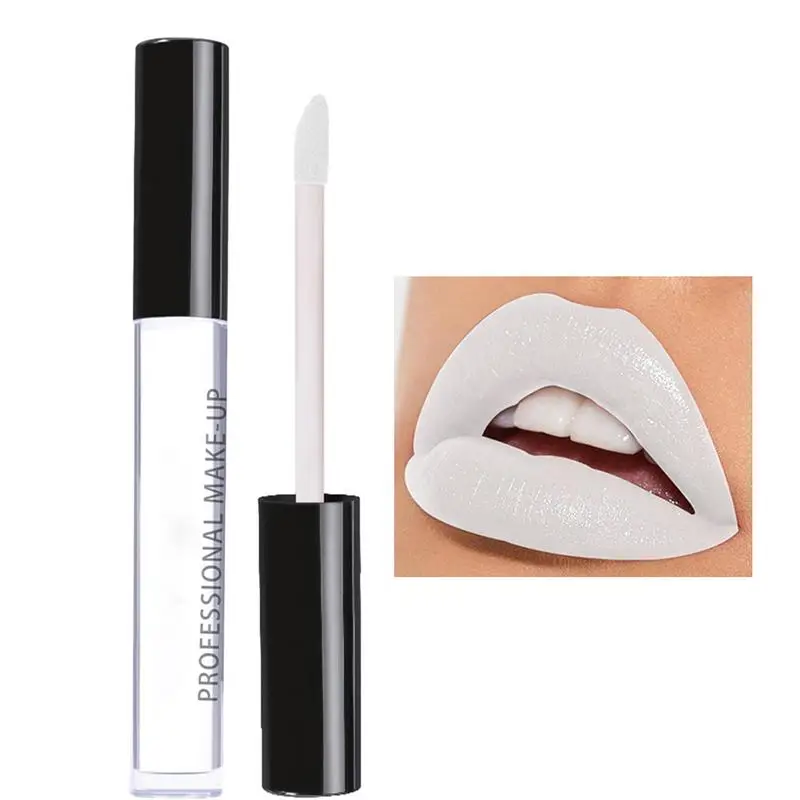 1pcs Halloween Lipgloss Waterproof Sexy White Black Lip Gloss Halloween lipstick Halloween Lip Makeup Tool Korean Cosmetics