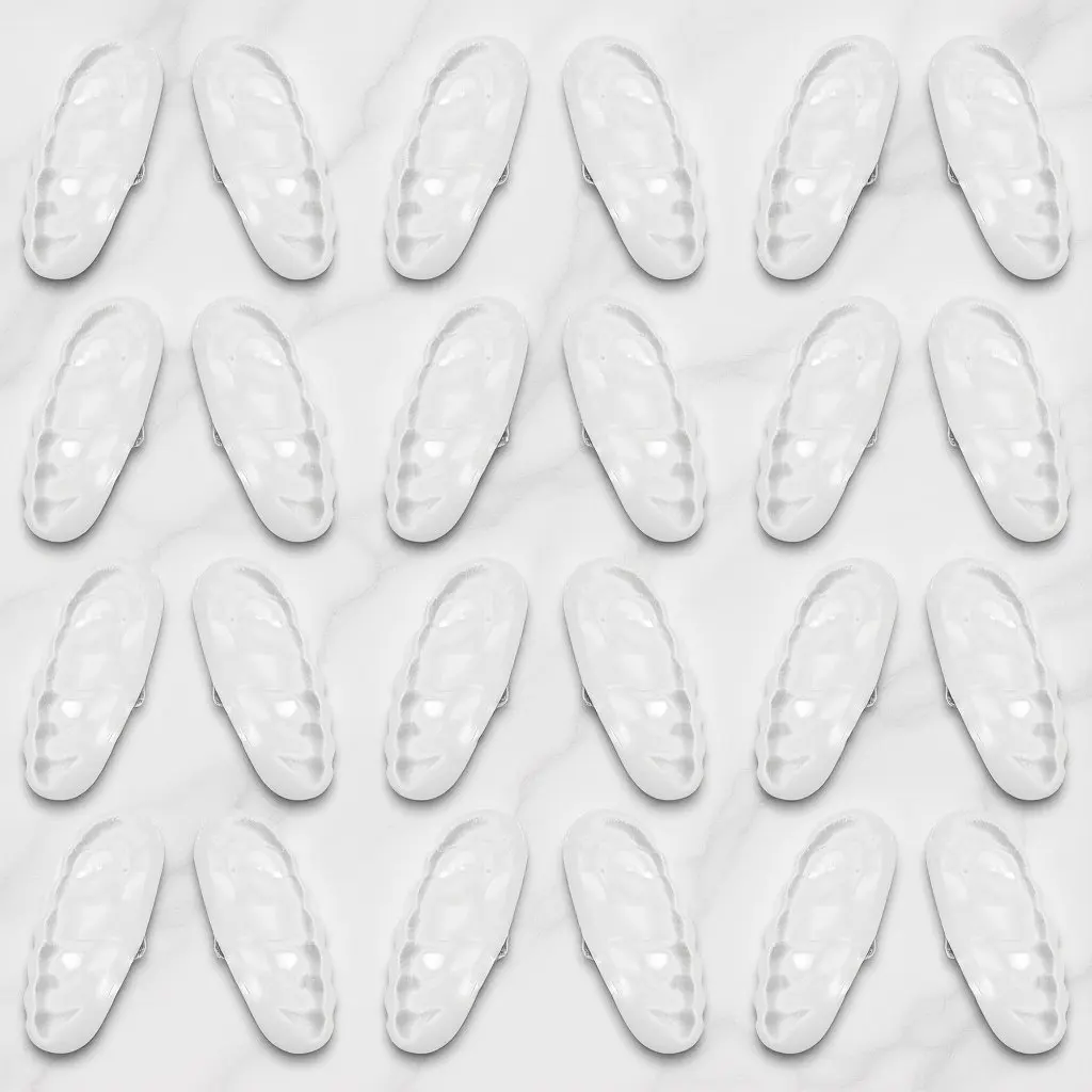 20Pairs Eyeglasses Nose Pads Silicone Replacement Anti Slip Nose Grips for Glasses Comfortable Wear Eyeglasses Replacement Parts