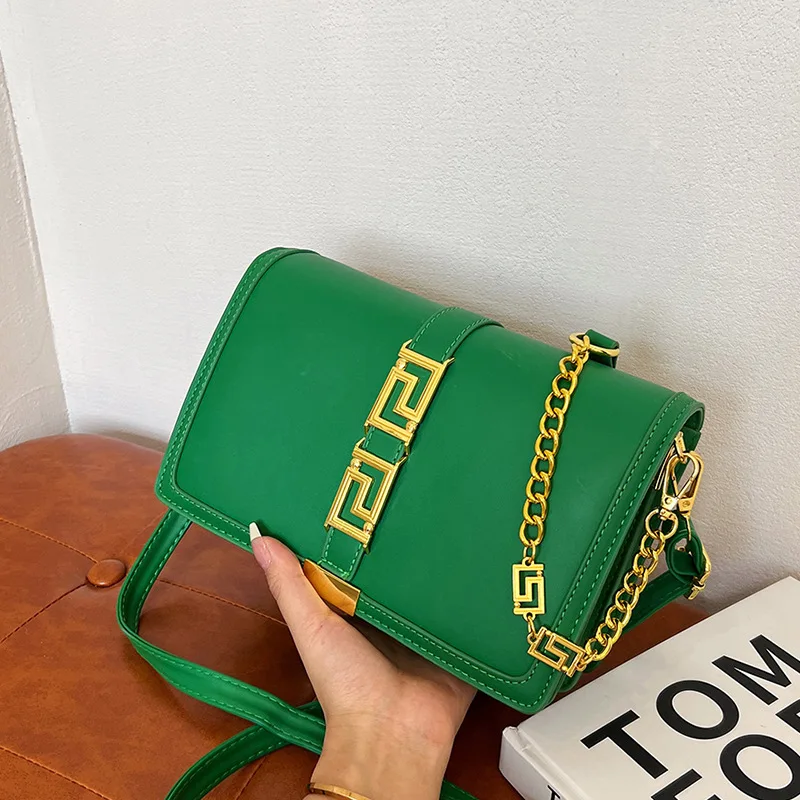 Simple Hundred Ladies Small Square Bag Advanced Temperament Fashion Crossbody Bag Ladies Shoulder Bag Chain Bag Handbags