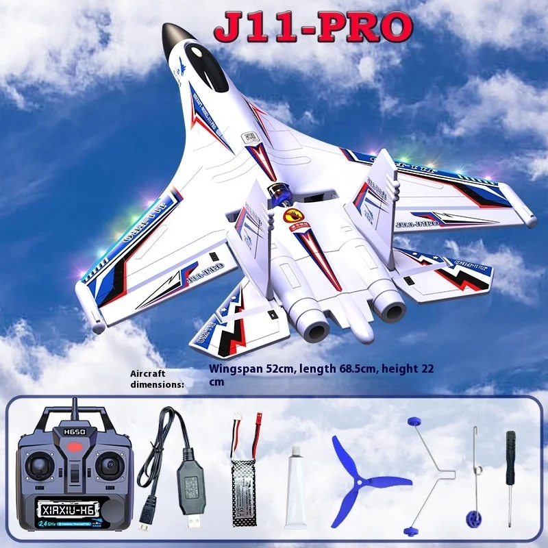 J11-Pro 6ch All-Terrain Rc Aircraft Brushless Amphibious Plane With Waterproof Epp Land/Water/Air Operation Birthday Gift