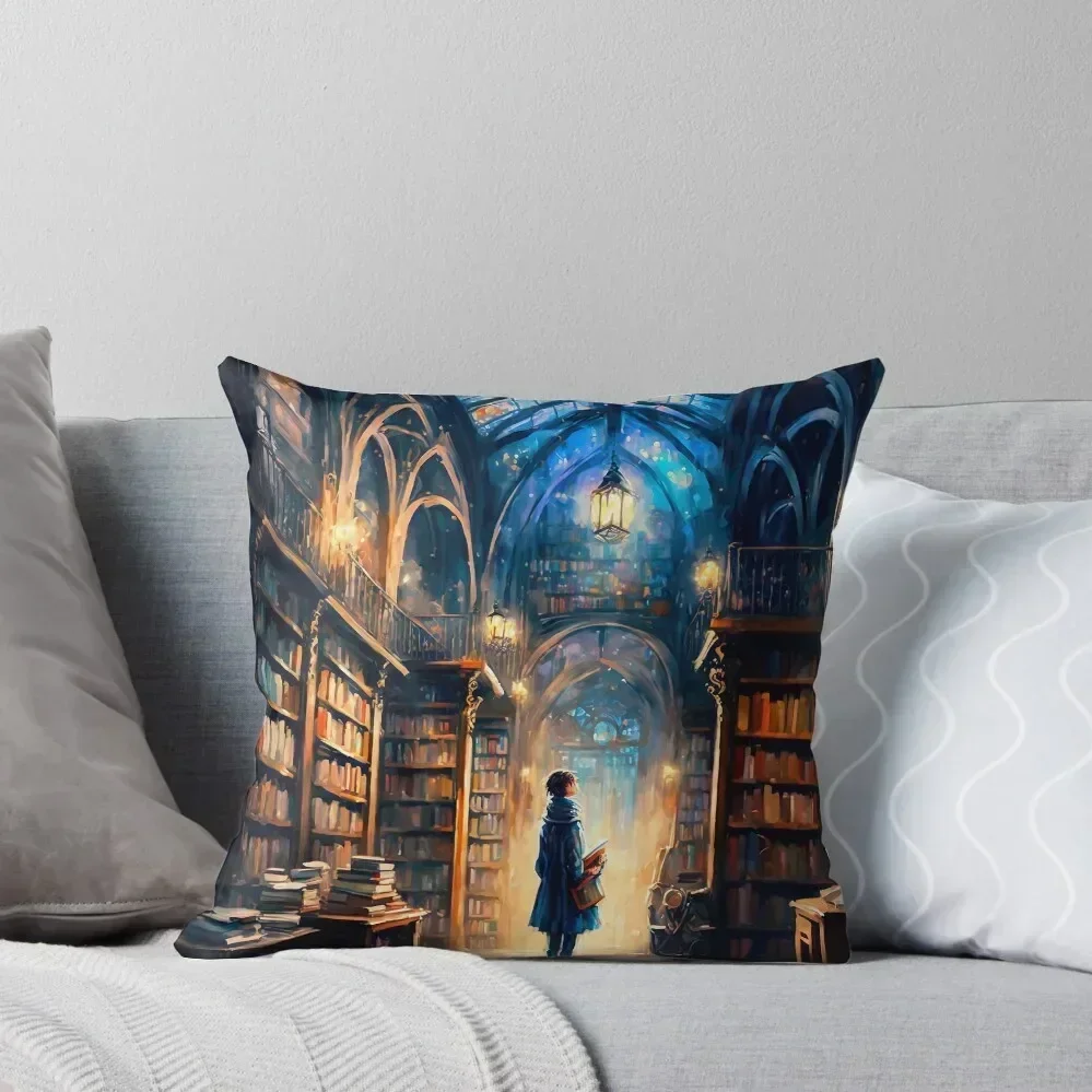 

Library of Dreams Throw Pillow Luxury Pillow Case Cushions For Sofa Ornamental Pillow