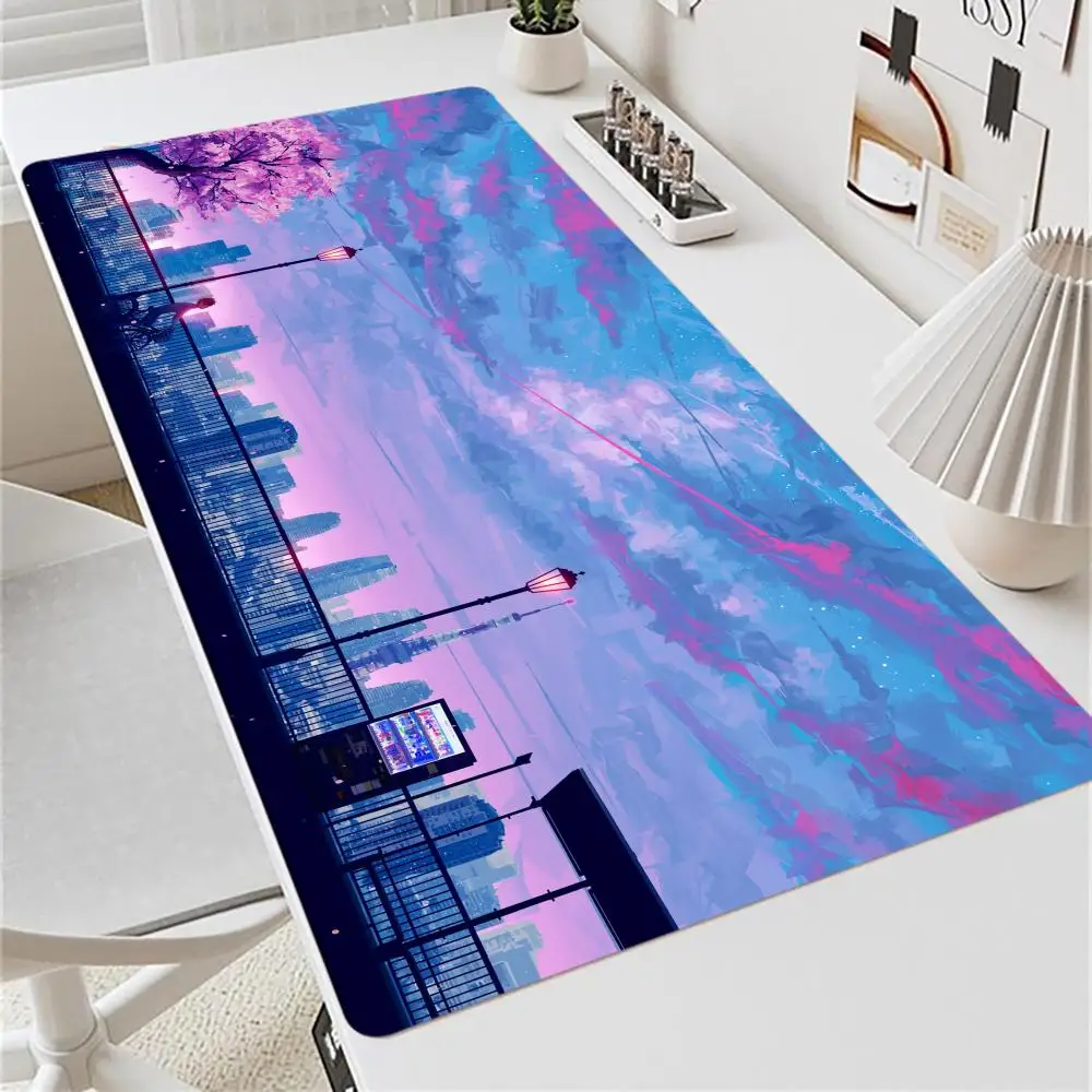 City Scenery Mouse tablet Pad Large XXL keyboard Gaming Rubber mini PC Lock Desk Mat Computer Gamers work monitor office