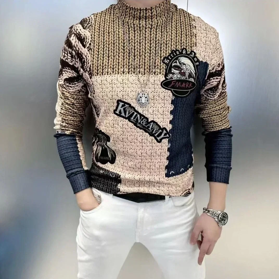 

Men's Clothing Blue Sweatshirts For Man Hoodieless Pullover Graphic Top Slim Fit Aesthetic Stylish Offers Winter Funny Emo