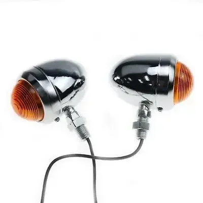 

Motorcycle Bullet Turn Signals Indicator Light For Harley Honda Kawasaki Suzuki