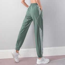 Pantalon de sport en plein air pour femmes, ample, mince, respirant, séchage rapide, Jogging, taille haute, survêtement de Yoga et de gymnastique