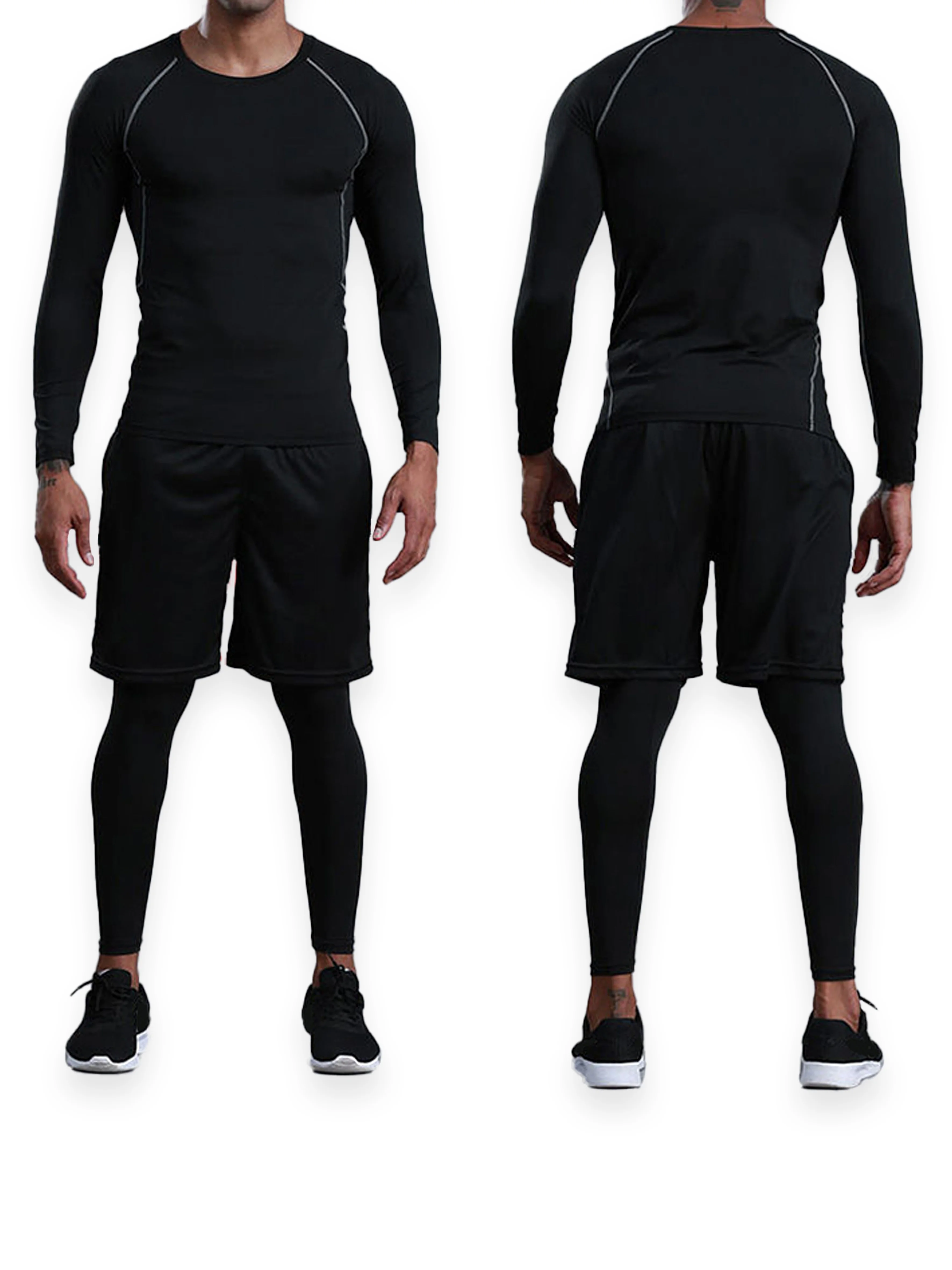 

Men's autumn and winter running training clothes 2025 new quick-drying basketball fitness clothes