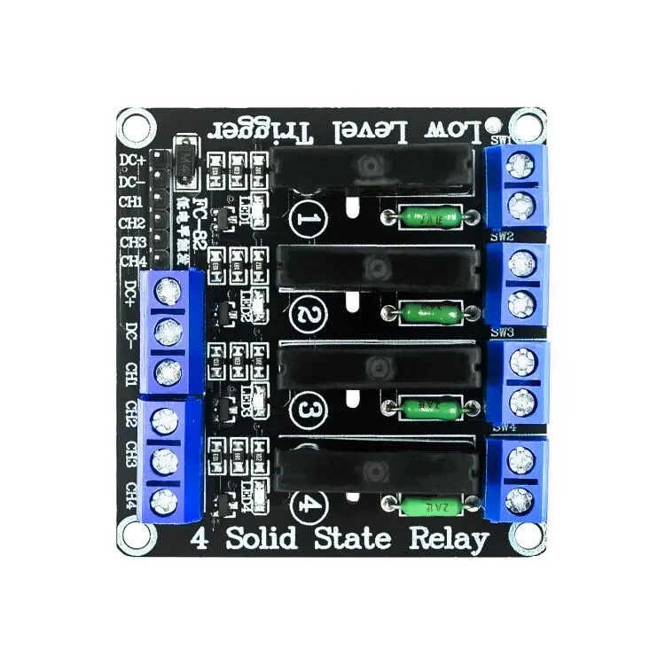 1 / 2 / 4 / 8 Channel Solid State Relay G3MB-202P DC-AC PCB SSR In 5VDC Out 240V AC 2A for arduino