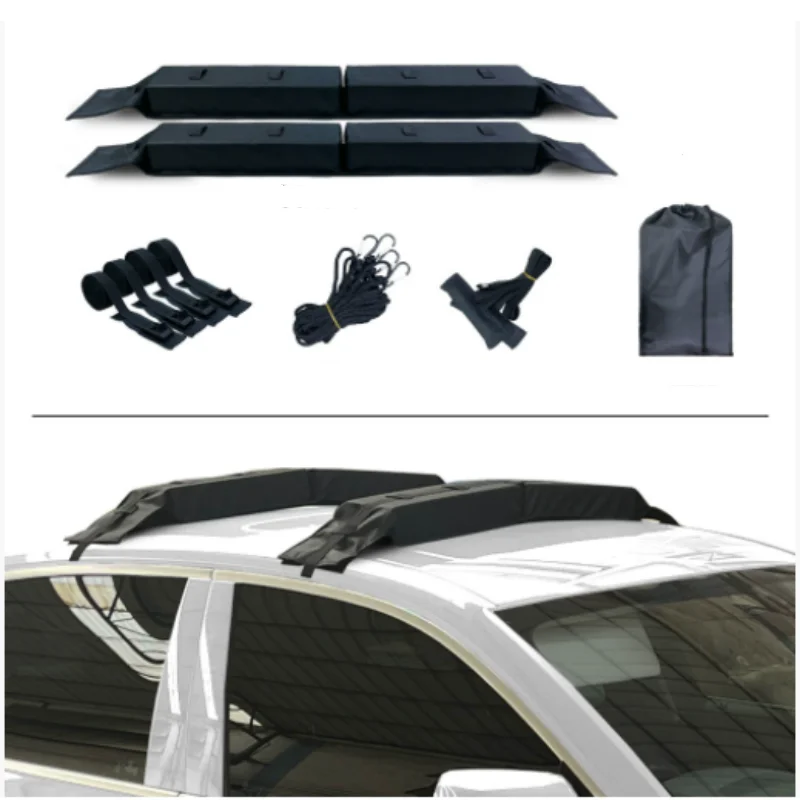 

ISURE MARINE Universal Travel Rack Car Roof Luggage Soft Rack Kayak Rubber Boat Tools Roof For Safe Transportation