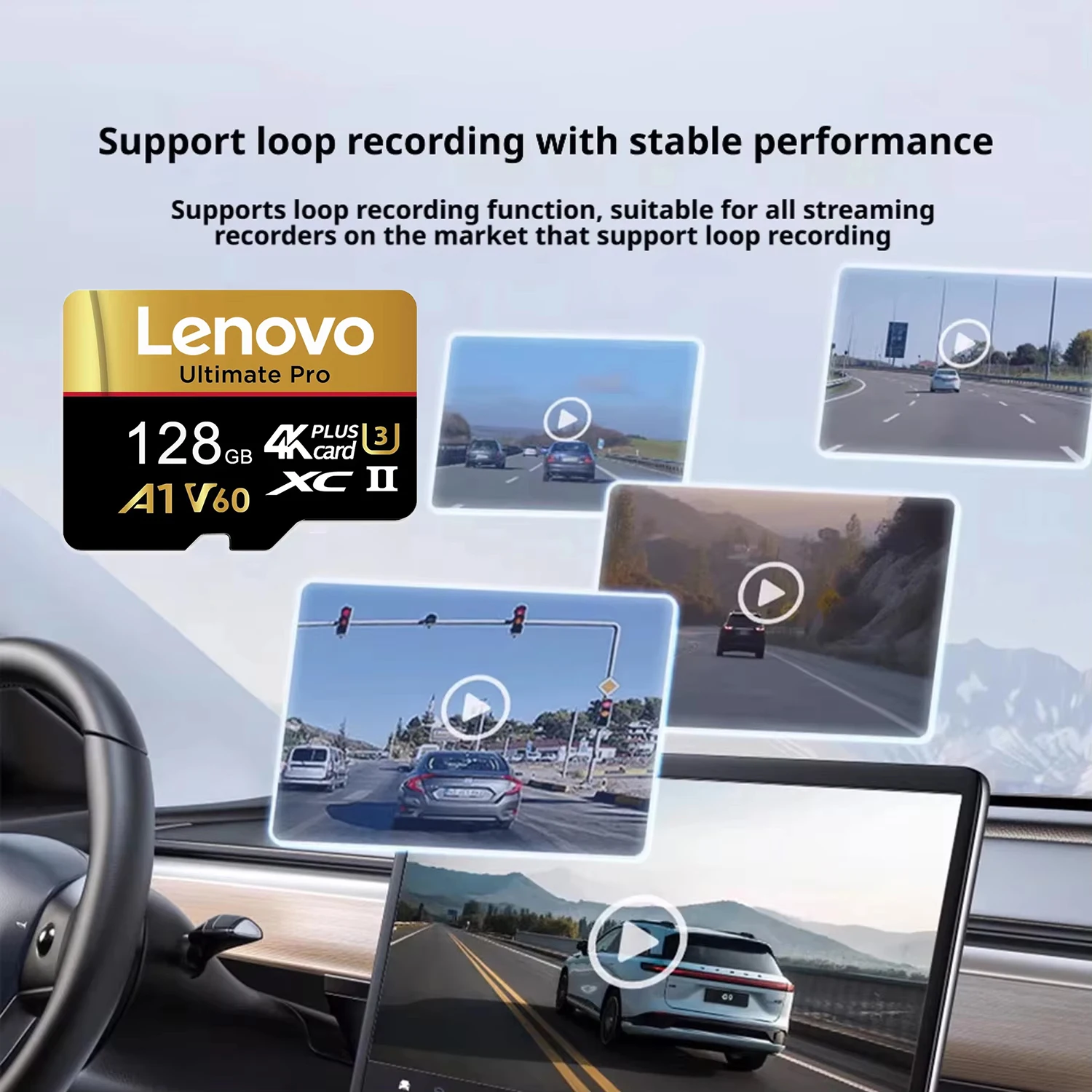 LENOVO Micro TF/SD XC Memory Card 100Mb Reading Speed Class 10 16GB  512GB 256GB 128GB 32GB 64GB for table PC Class 10 A2 A2 UHS image 5