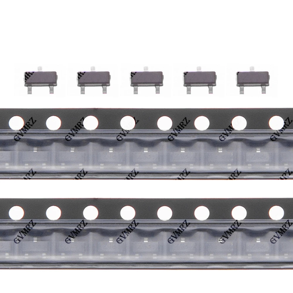 5V1 5V6 6V2 BZX84 Series Zener Diode SMD Type Assorted Voltage 3V–27V Surface Mount Electronic Component 9V1 10V 18V Component