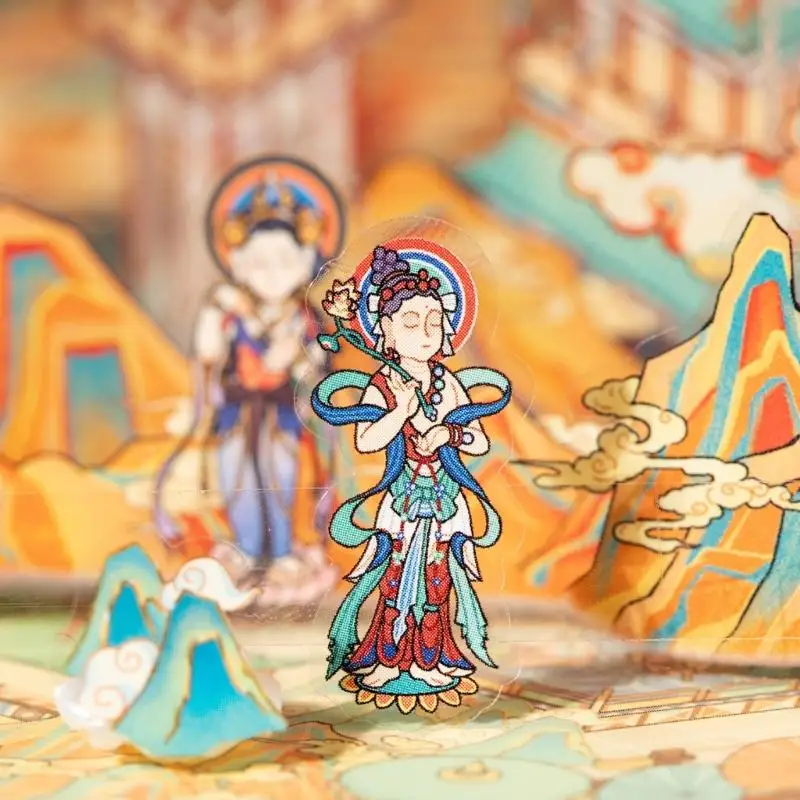 

Miniature Scenery PET Sticker Landscape City Scene Sticker For Scrapbooking Notebook Journal Memory Book Embellishment H8WD