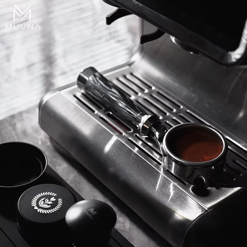 MUVNA Lucifer Bottomless Portafilter 58mm 2/3-Ear Naked Handle With Basket For E61 Barsetto Breville Delonghi WPM Nuova Espresso
