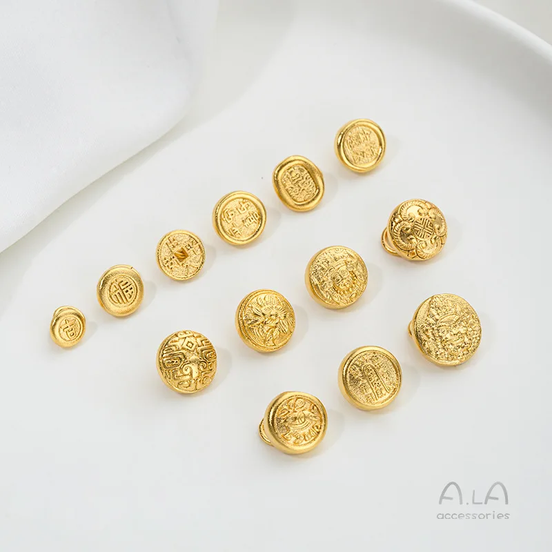 Necklace Buckle Wholesale Strong Color Retention, Vietnamese Sand Gold Zakiram Gold Button, Jifu Ping An Joy Bracelet Buckle